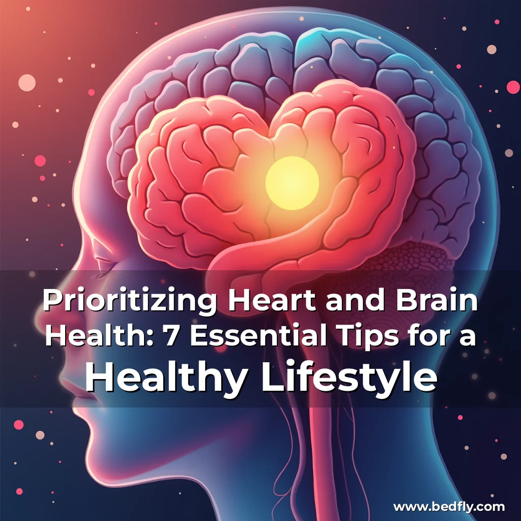 Artistic representation for Prioritizing Heart and Brain Health: 7 Essential Tips for a Healthy Lifestyle