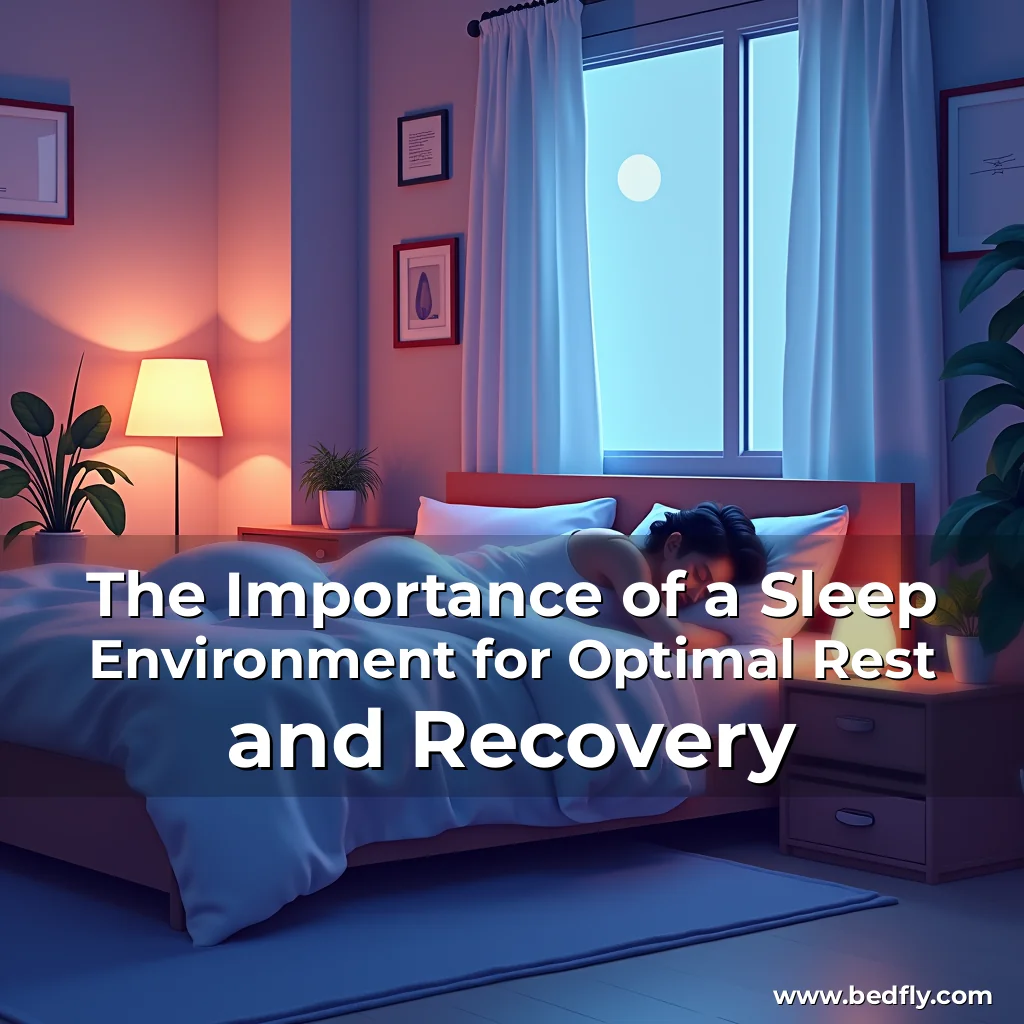 Artistic representation for The Importance of a Sleep Environment for Optimal Rest and Recovery