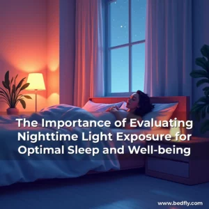 Artistic representation for The Importance of Evaluating Nighttime Light Exposure for Optimal Sleep and Well-being