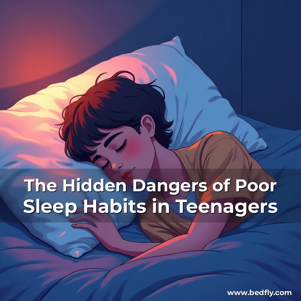 Artistic representation for The Hidden Dangers of Poor Sleep Habits in Teenagers