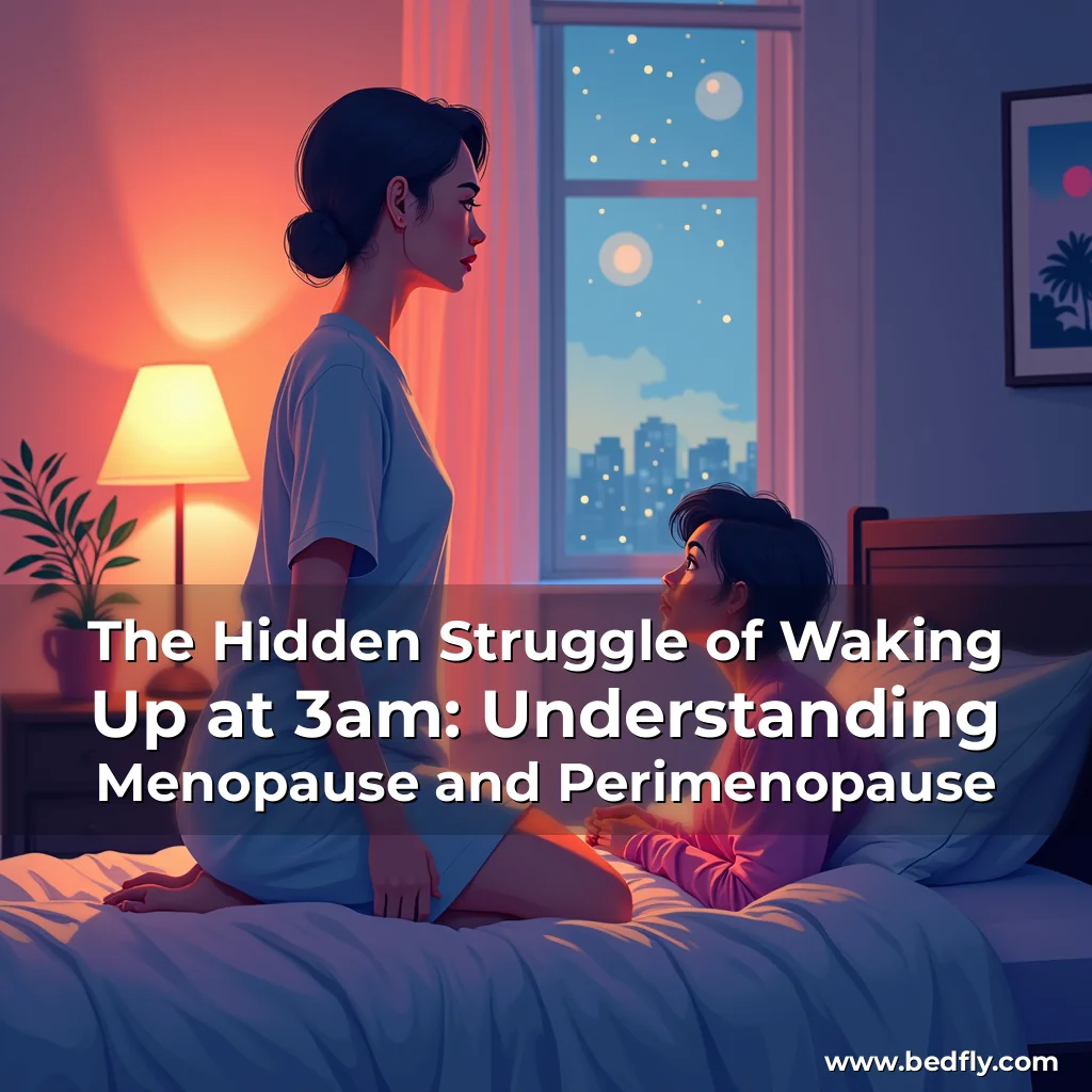 Artistic representation for The Hidden Struggle of Waking Up at 3am: Understanding Menopause and Perimenopause