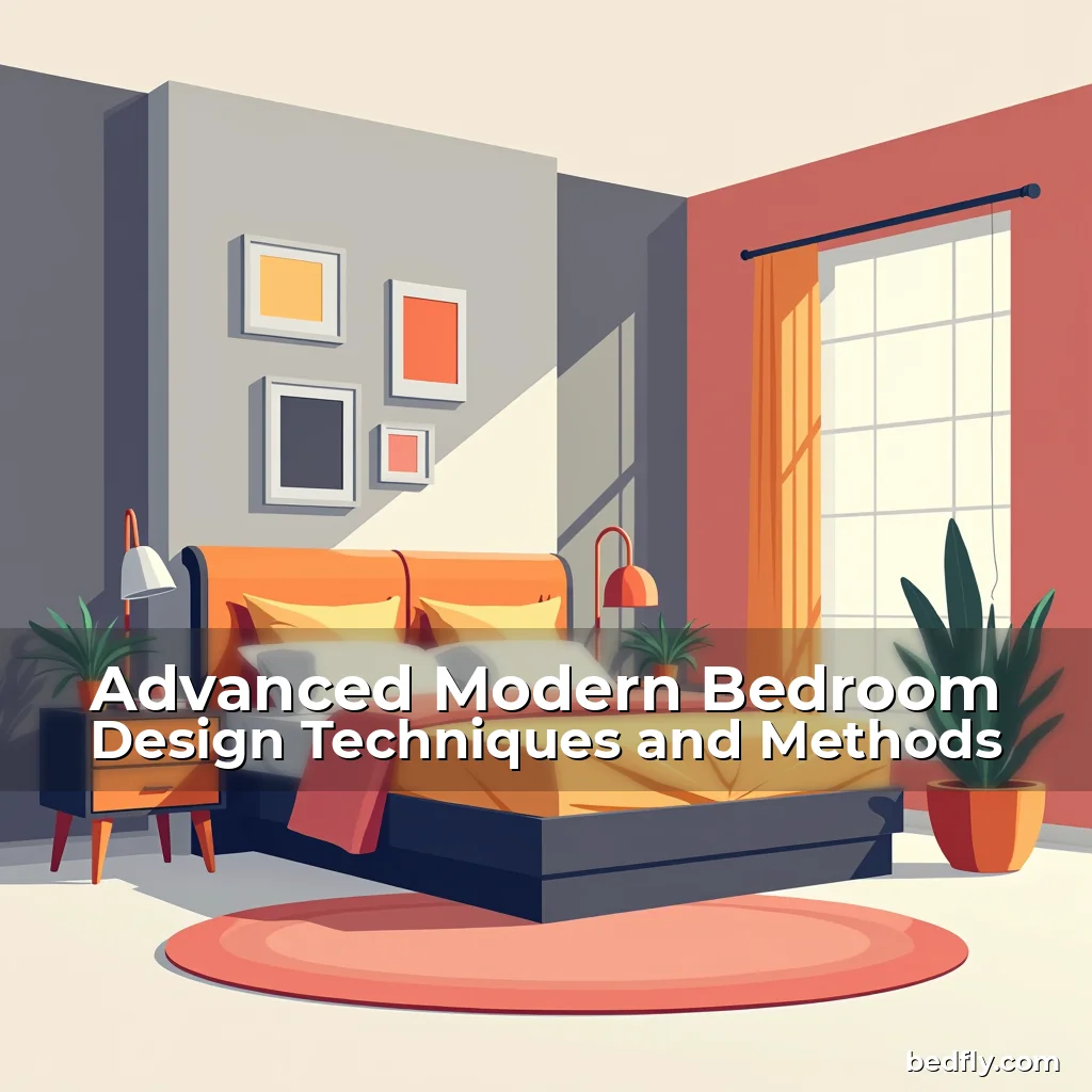 Artistic representation for Advanced Modern Bedroom Design Techniques and Methods