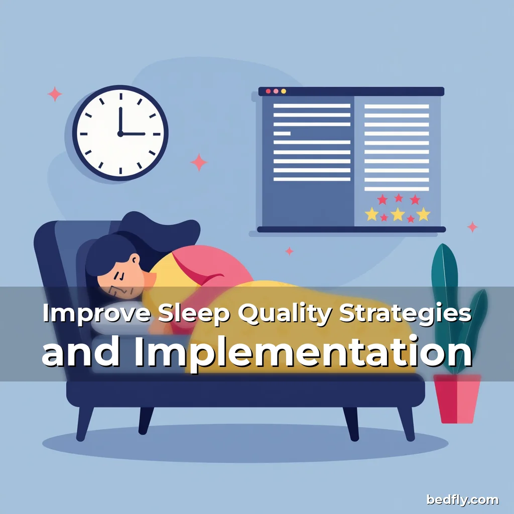 Artistic representation for Improve Sleep Quality Strategies and Implementation