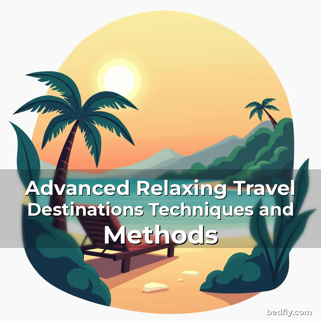 Artistic representation for Advanced Relaxing Travel Destinations Techniques and Methods