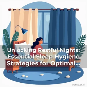 Artistic representation for Unlocking Restful Nights: Essential Sleep Hygiene Strategies for Optimal Well-being