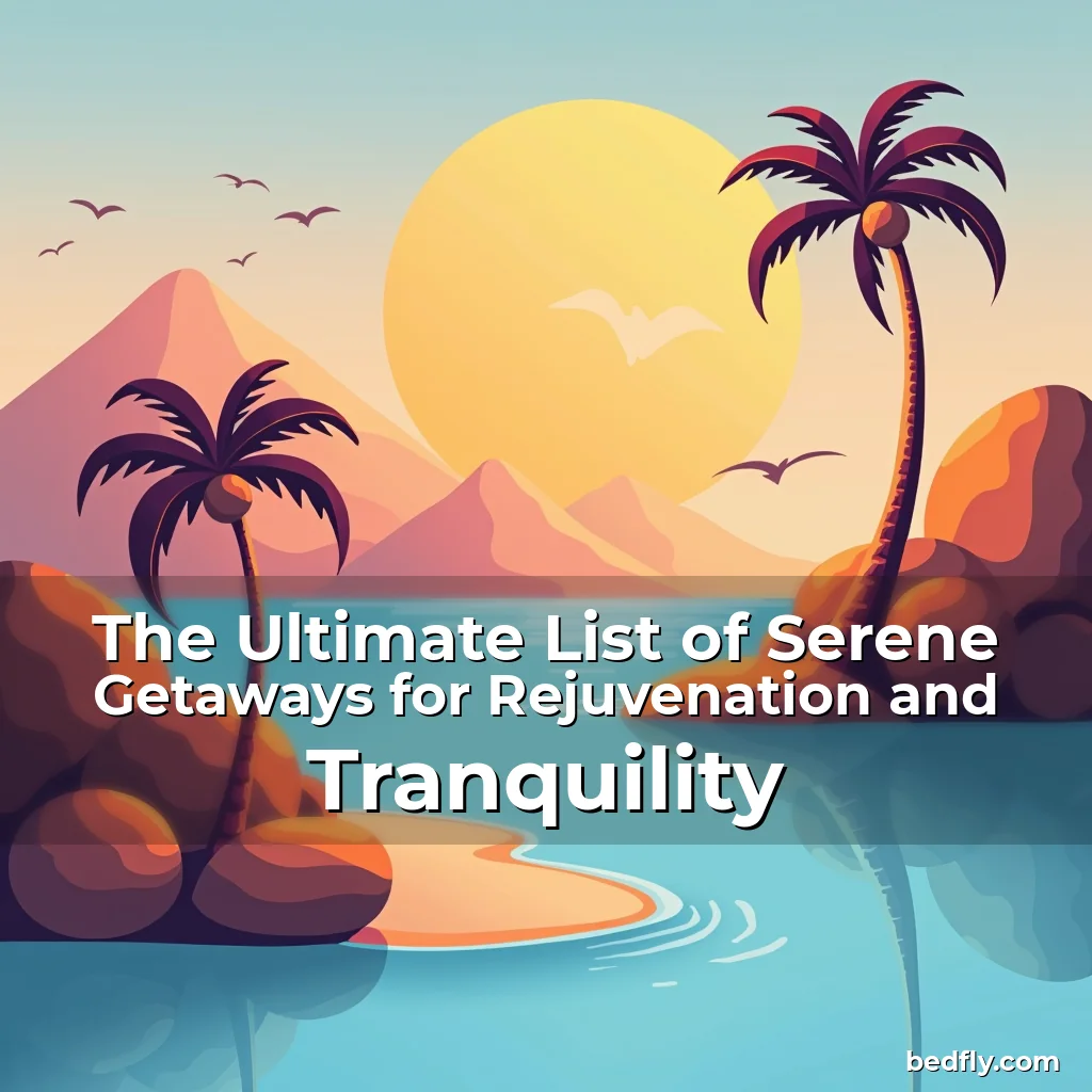 Artistic representation for The Ultimate List of Serene Getaways for Rejuvenation and Tranquility