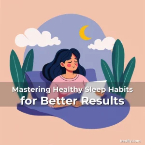 Artistic representation for Mastering Healthy Sleep Habits for Better Results