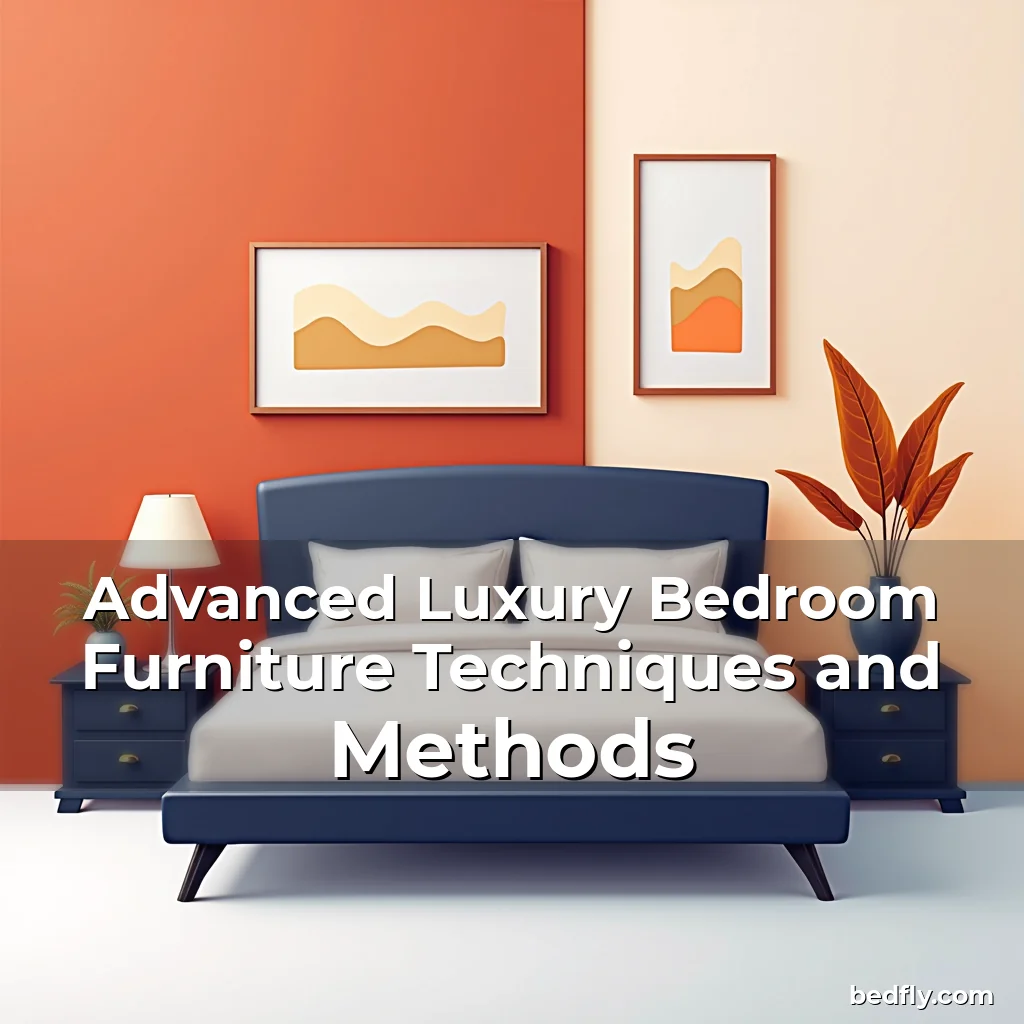Artistic representation for Advanced Luxury Bedroom Furniture Techniques and Methods